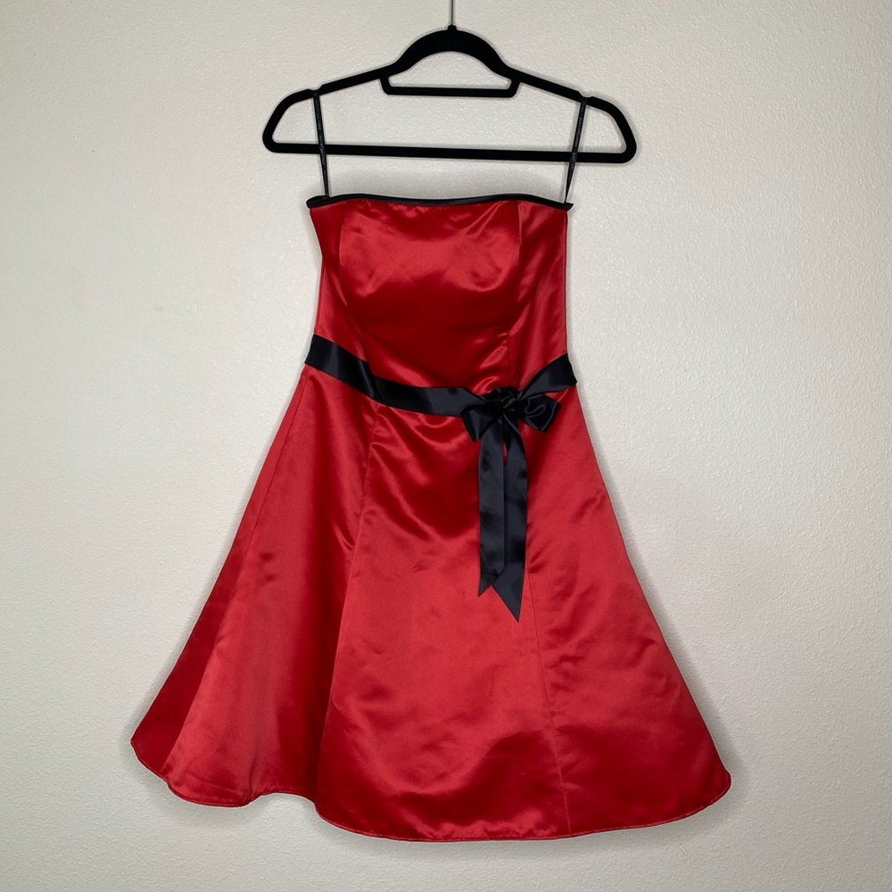 Vintage Jessica McClintock Gunne Sax Red Mini Dress